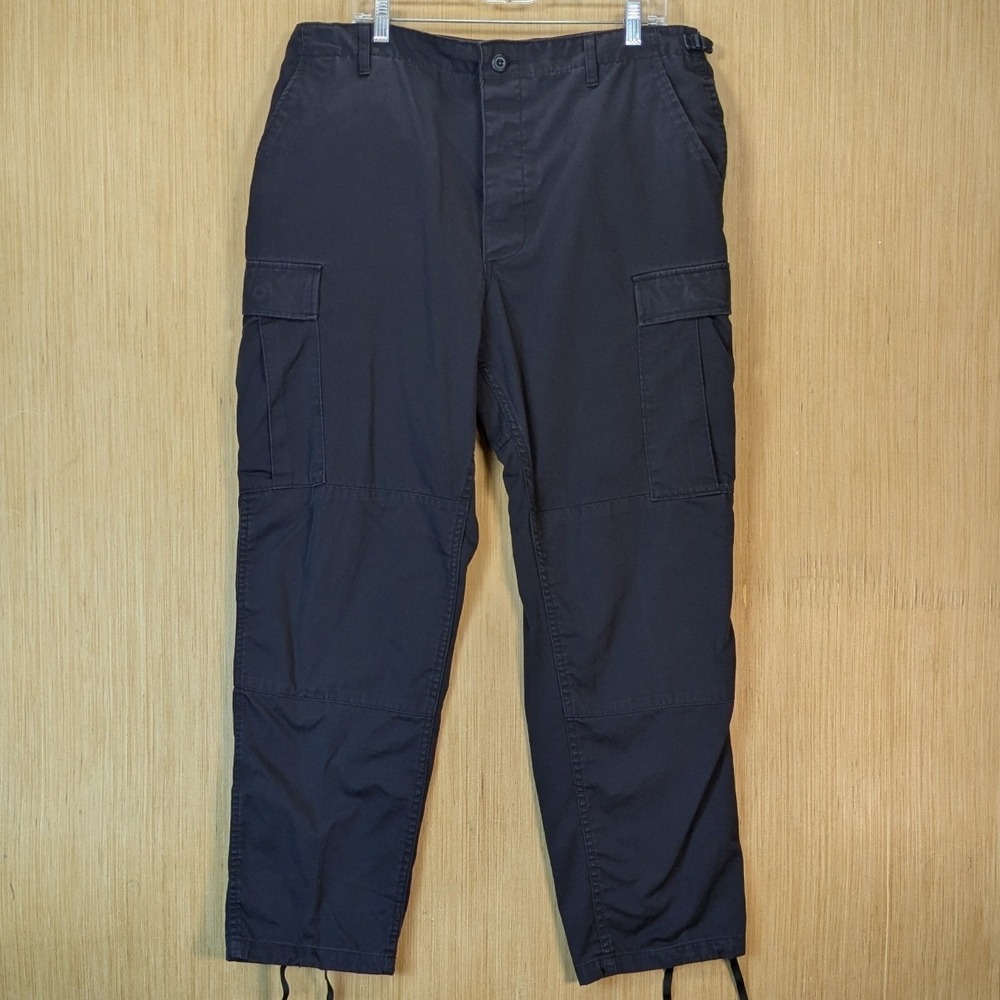 Propper Tactical Cargo Pants Mens Large Ripstop Double Knee Black Utility